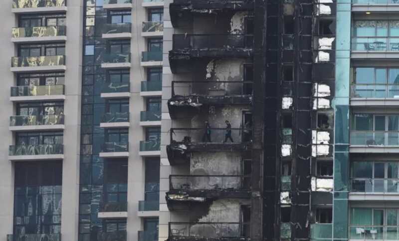 В одном из самых высоких небоскрёбов в Дубае случился пожар